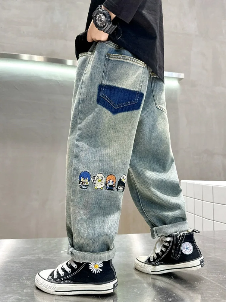 

Jeans For Boys High Quality Kids Clothes Casual Style Children 2026 Spring Autumn New Arrival Denim Pants 5 6 7 8 9 10 11 12 14Y