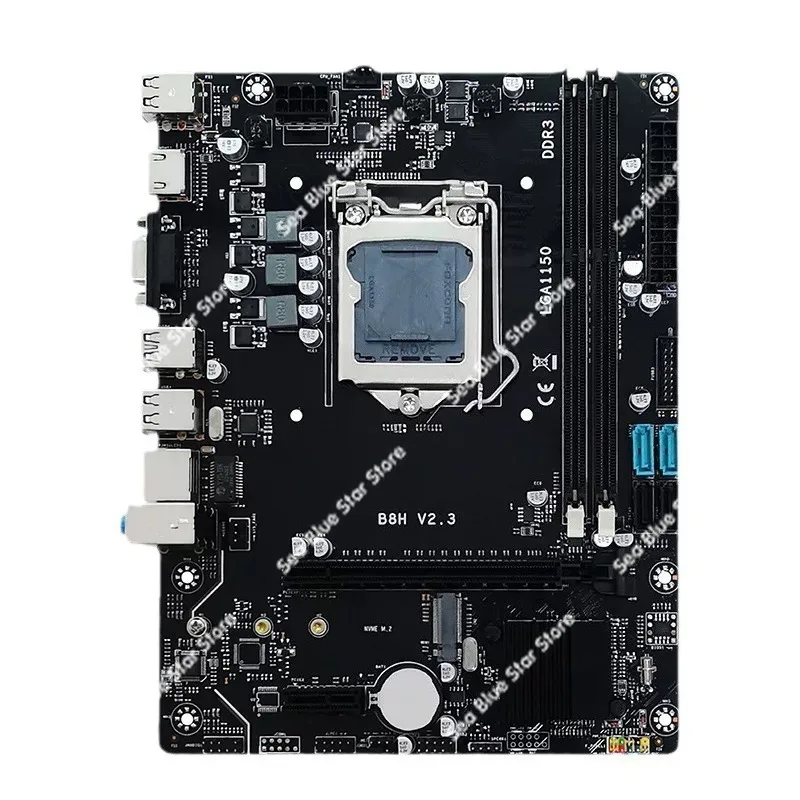 B8H H81 Desktop Computer Main Board LGA-1150 Pin DDR3 Memory M.2 Support 4/5 Generation CPUi3 I5