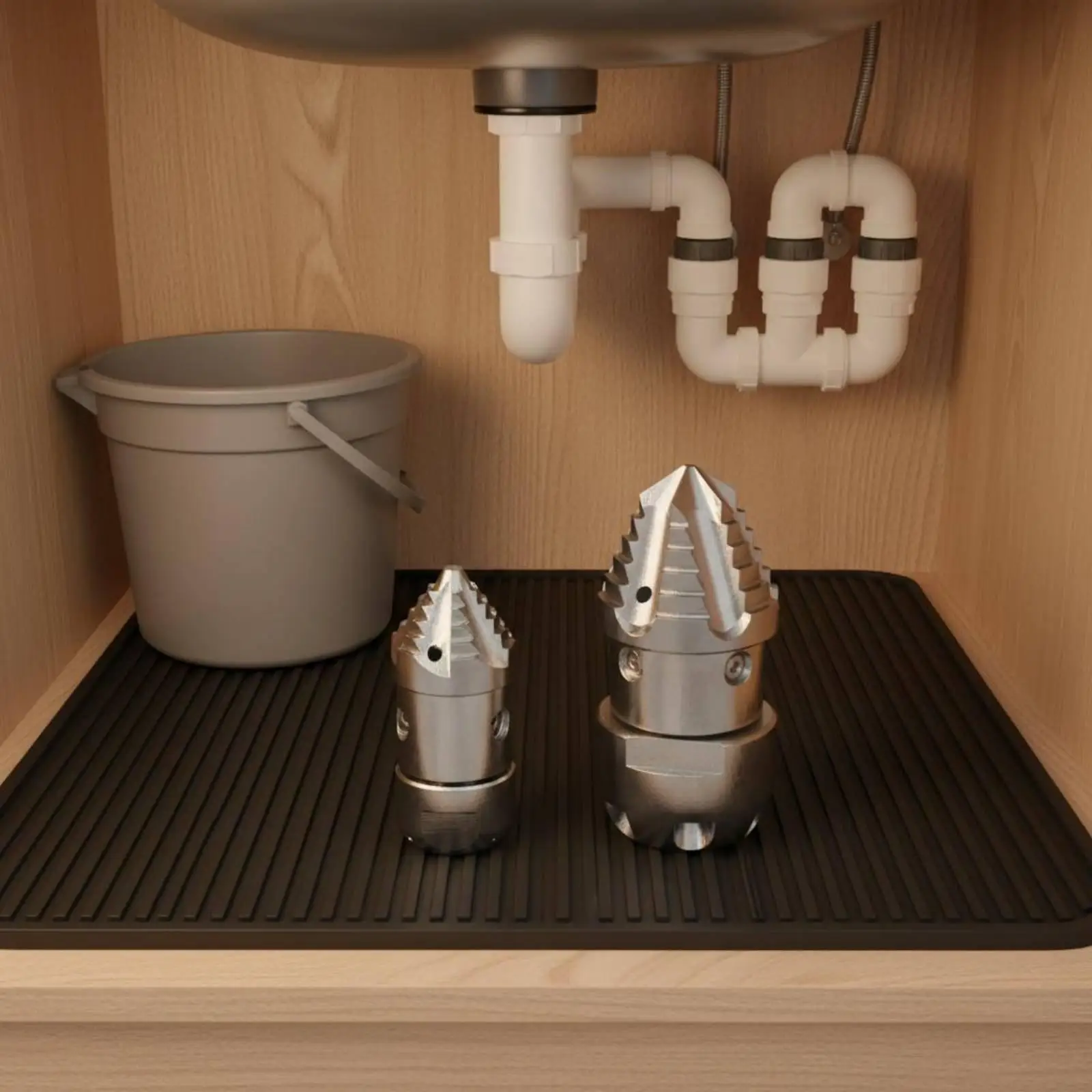 Stainless Steel Drain Cleaning Nozzle Turbo Rotating High Pressure Sprayer Head for Pipe Sediment Removal Maintenance