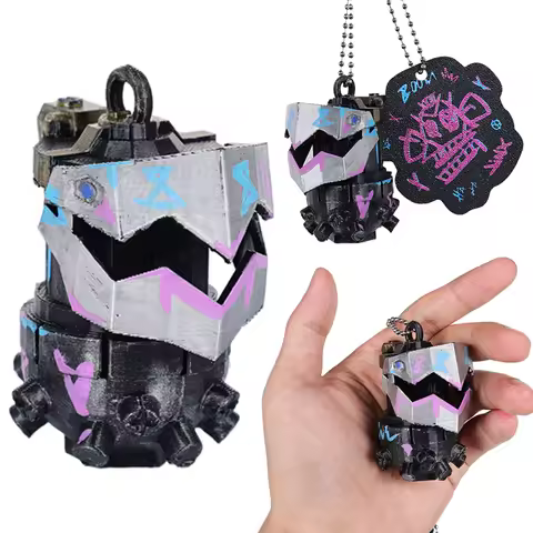 Fancy Dress 6cm Arcane Jinx Flame Chompers Pendant For Women Key Bag 2024 Game LoL TV 2 Cosplay Costume Backpack Accessories