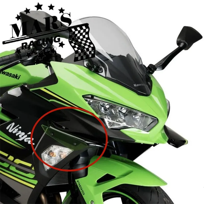 

Новинка для KAWASAKI NINJA400 2018-2021 2022 2023 аксессуары для мотоцикла передняя искусственная коронка боковая крышка ветровой плавник спойлер отделка крышка