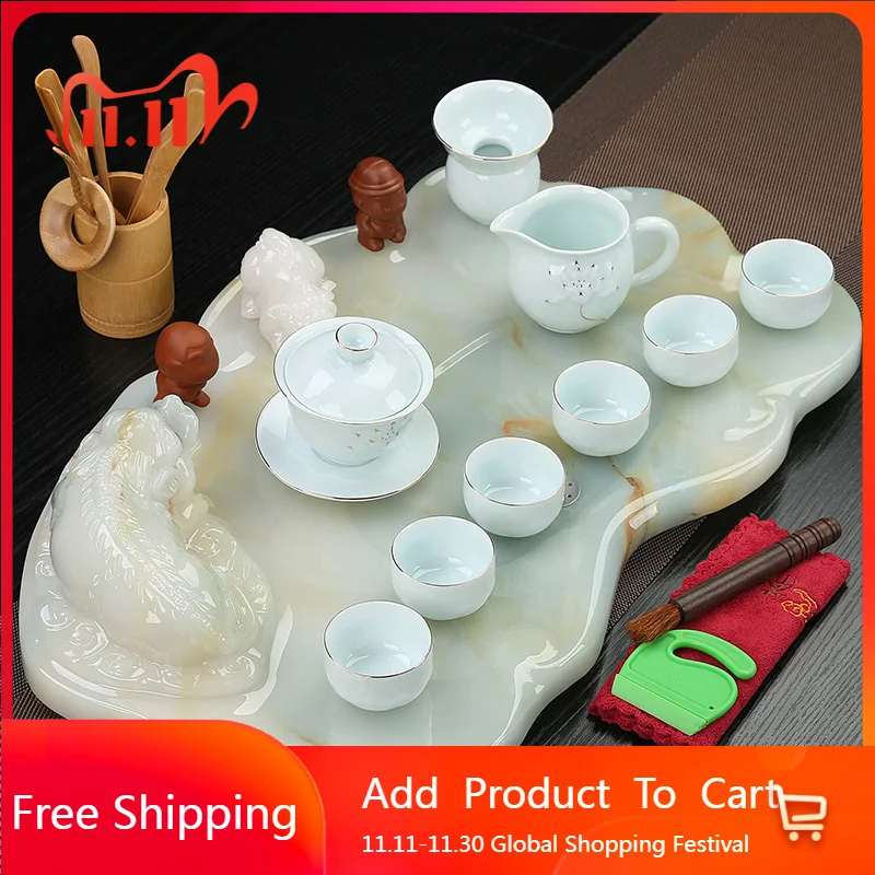 

Настольный хрустальный сервировочный чайный поднос, зеленый деревенский декоративный роскошный поднос для чая, ювелирные изделия, гостеприимство, бандаи, украшения для дома