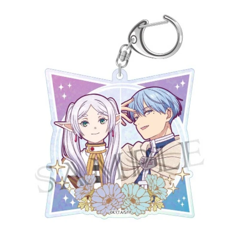 Anime Cute Frieren: Beyond Journey'S End Acrylic Keychain Car Pendant Gift Figure Key Ring  Christmas Desk Decor Plate Gift 6cm