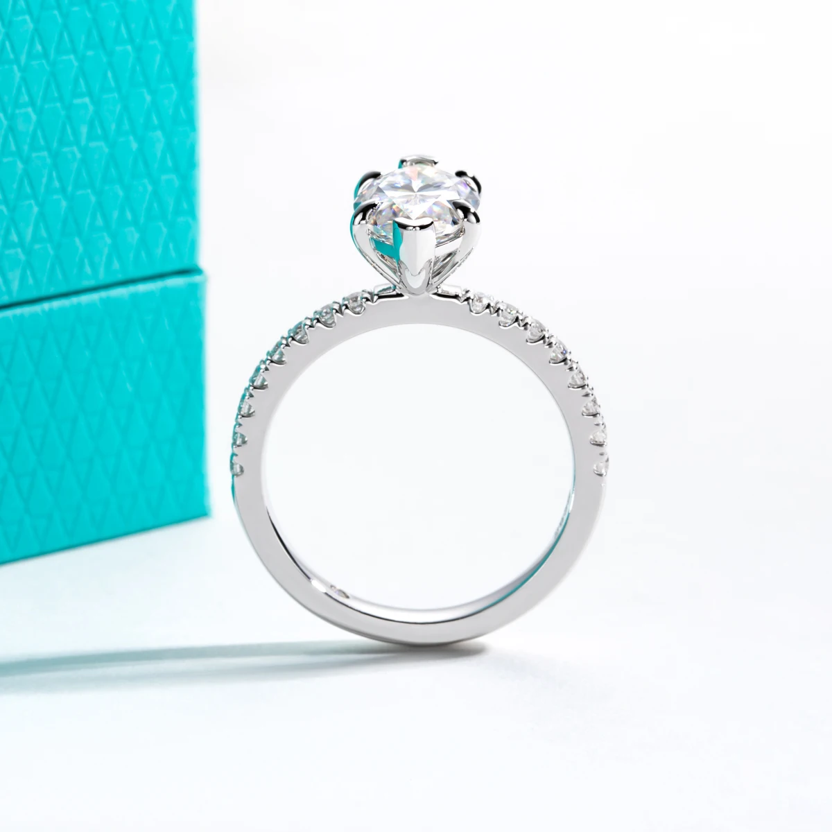 AnuJewel Großhandel 3ct D-Farbe Marquise-Schliff Moissanit-Ring 925 Sterling Silber Verlobungs- und Ehering für Damen Schmuckgeschenk – Detail 3