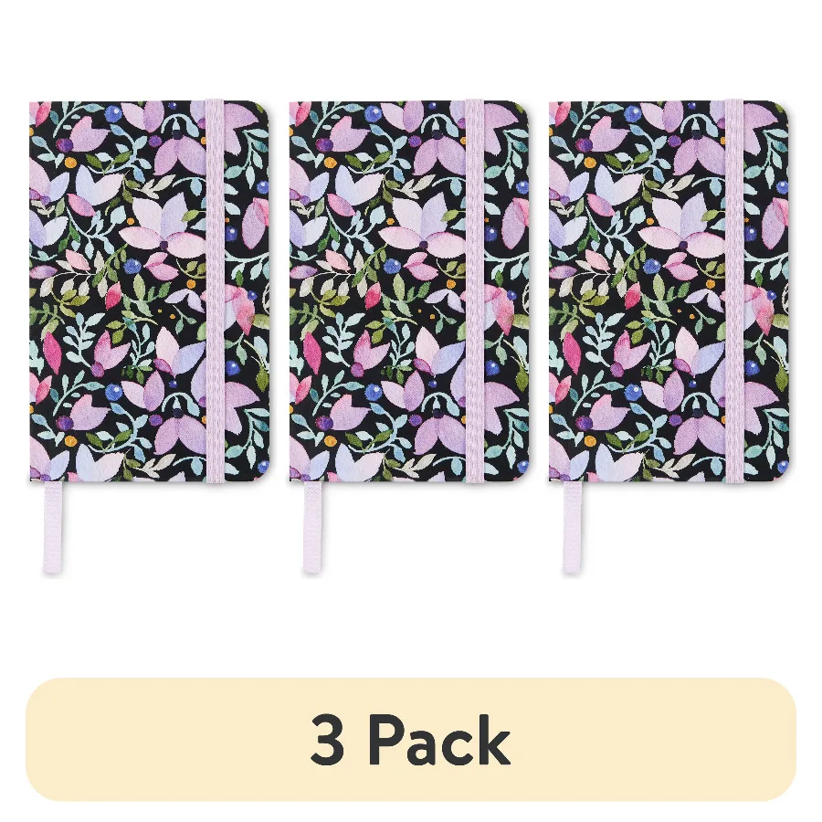 

Small Hardcover Paper Journal, Floral, 160 Pages