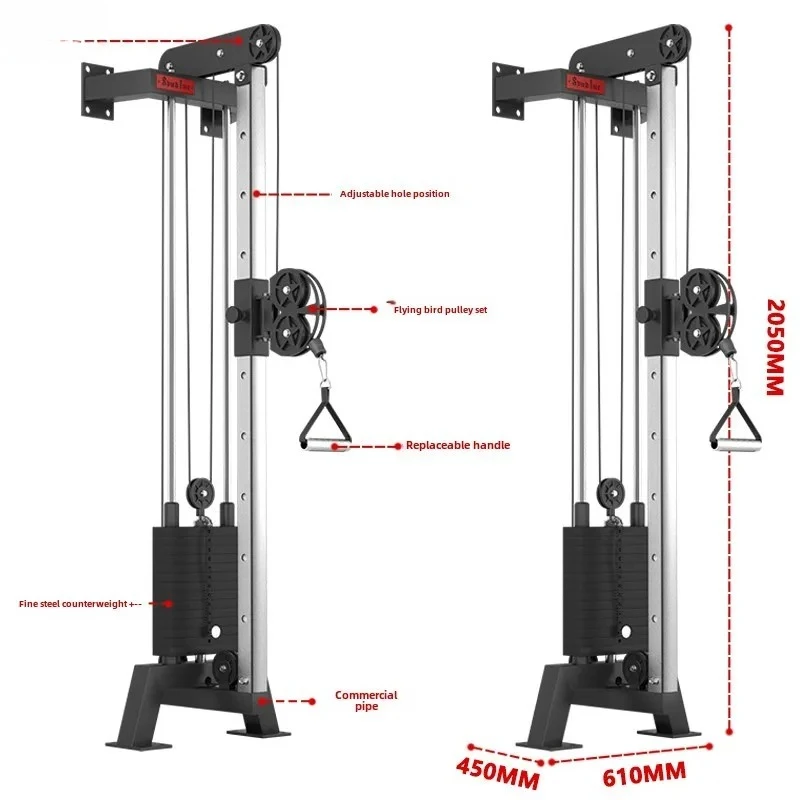 unilateral flying bird high pull low pull integrated multi-functional fitness comprehensive trainer gantry fitness equipment