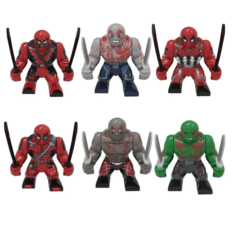 

Мини-строительные блоки Marvel, фигурка супергероя для взрослых и мальчиков, строительные блоки Дэдпула Росомаха, игрушка ручной работы, подарок для детей