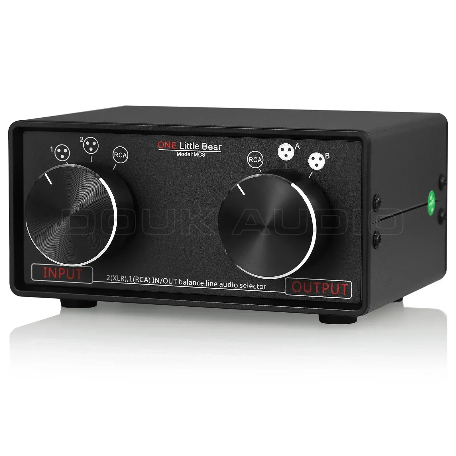 Nobsound 3-IN-3-OUT XLR zbalansowany/konwerter stereo RCA selektor audio pasywny przedwzmacniacz do wzmacniacza domowego — zdjęcie produktu 7