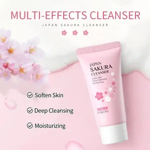 Laikou Sakura Cleanser suave de limpieza profunda Control de aceite hidratante poros Rostros de la cara Cuidado de la piel 50 g Cleanser de piel todo tipo de piel 12 Mejores lavados faciales de ventas para hombres grasos de piel - №1