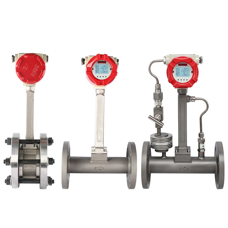 Lugb High-Precision Steam Flowmeter 150 Nitrogen Compressed Air Plug-in Intelligent Vortex Flowmeter