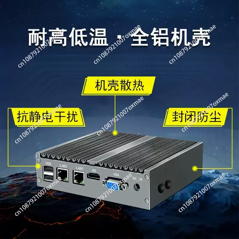 J1900 Quad Core Dual LAN Dual   Ports Fanless System for Vision 1 pcs