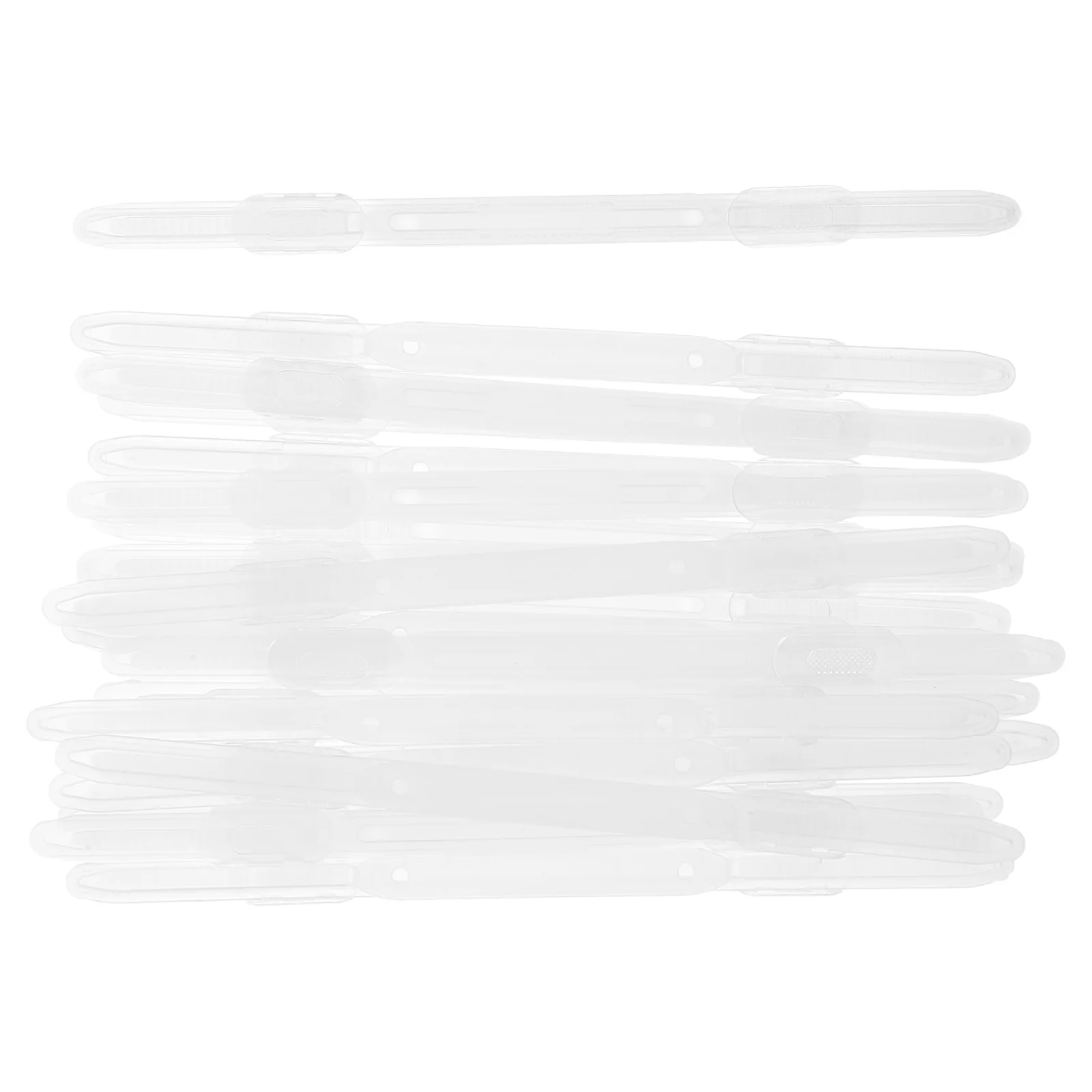 20Pcs Multifunctional Double Hole Clips Reliable Plastic Notebook Binder Inserts for Planner Folder Journal Binding Solutions