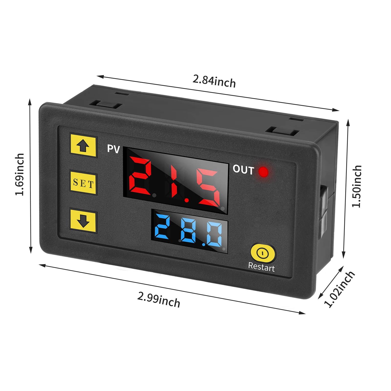 Voktta DC 12V 24V AC 110V 220V W3230 Regolatore di Temperatura Termostato Digitale LED Diaplay Sensore NTC Interruttore di Controllo della Temperatura
