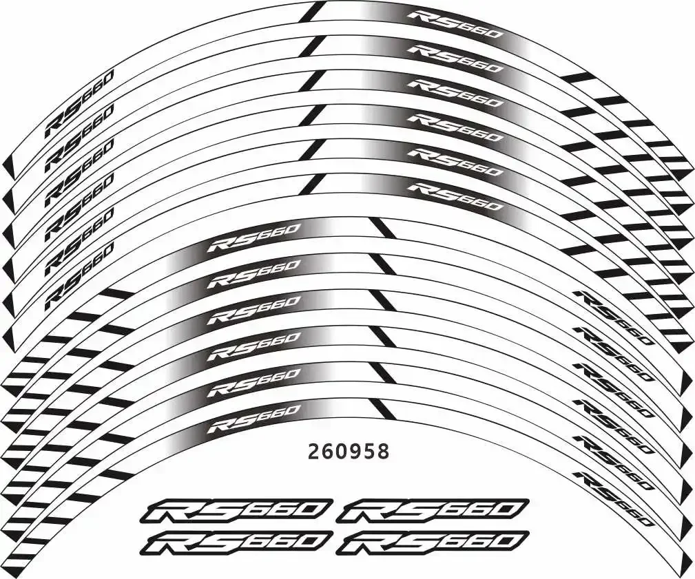 Для Aprilia RS660 RS 660 детали мотоцикла, контурное украшение колеса, наклейка-наклейка-6 цветов/1
