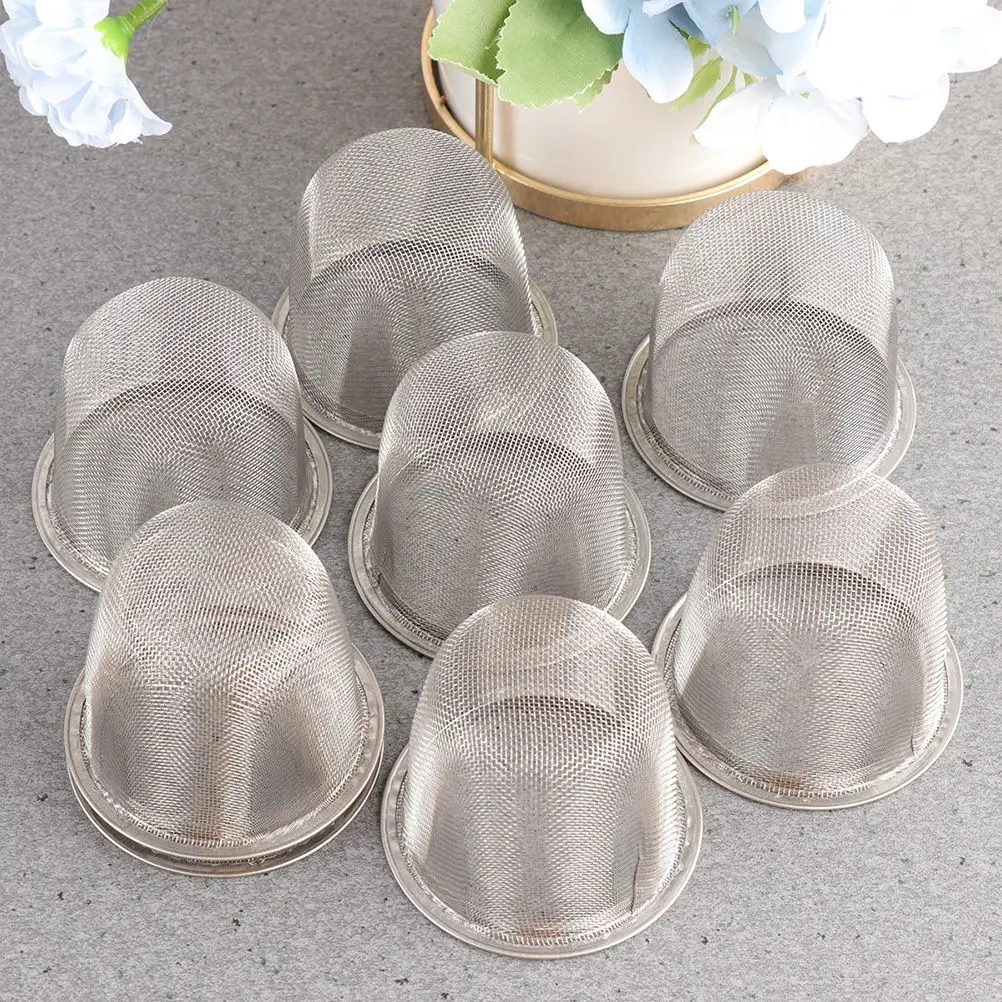 

10pcs Stainless Steel Tea Filter Fine Mesh Strainer for Loose Leaf Teapot Infuser Sieve Sifter Kitchen Bar Accessories