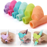 2pcs Kids Silicone Learning Writing Tool Pen Holder Writing Correction Device Toys Children Education Drawing Tool Toys Gift