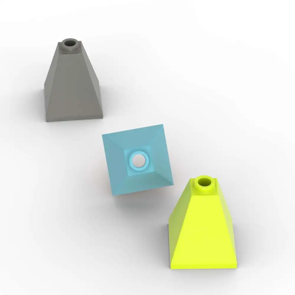 

MOC 10PCS 3688 Slope 75 2x2x2 Quadruple Convex Plate Brick Substitutable Building Block Creative Toys Adults Boys Holiday Gift