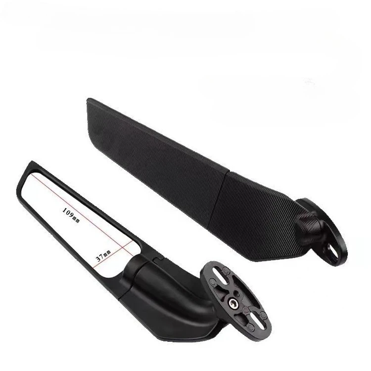 Motorcycle Modified Wind Wing Rearview Mirrors Adjustable Rotating Mirror Accessories For Suzuki  Honda Kawasaki, Yamaha, Ducati