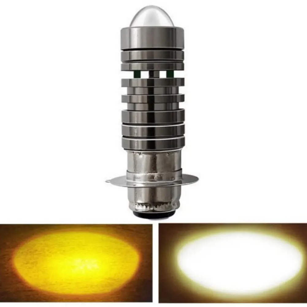 مصباح أمامي LED بتصميم بصري محسّن H4P15DBA20D مثالي للدراجات النارية والمركبات الكهربائية 12 وات طاقة 0 8A تيار