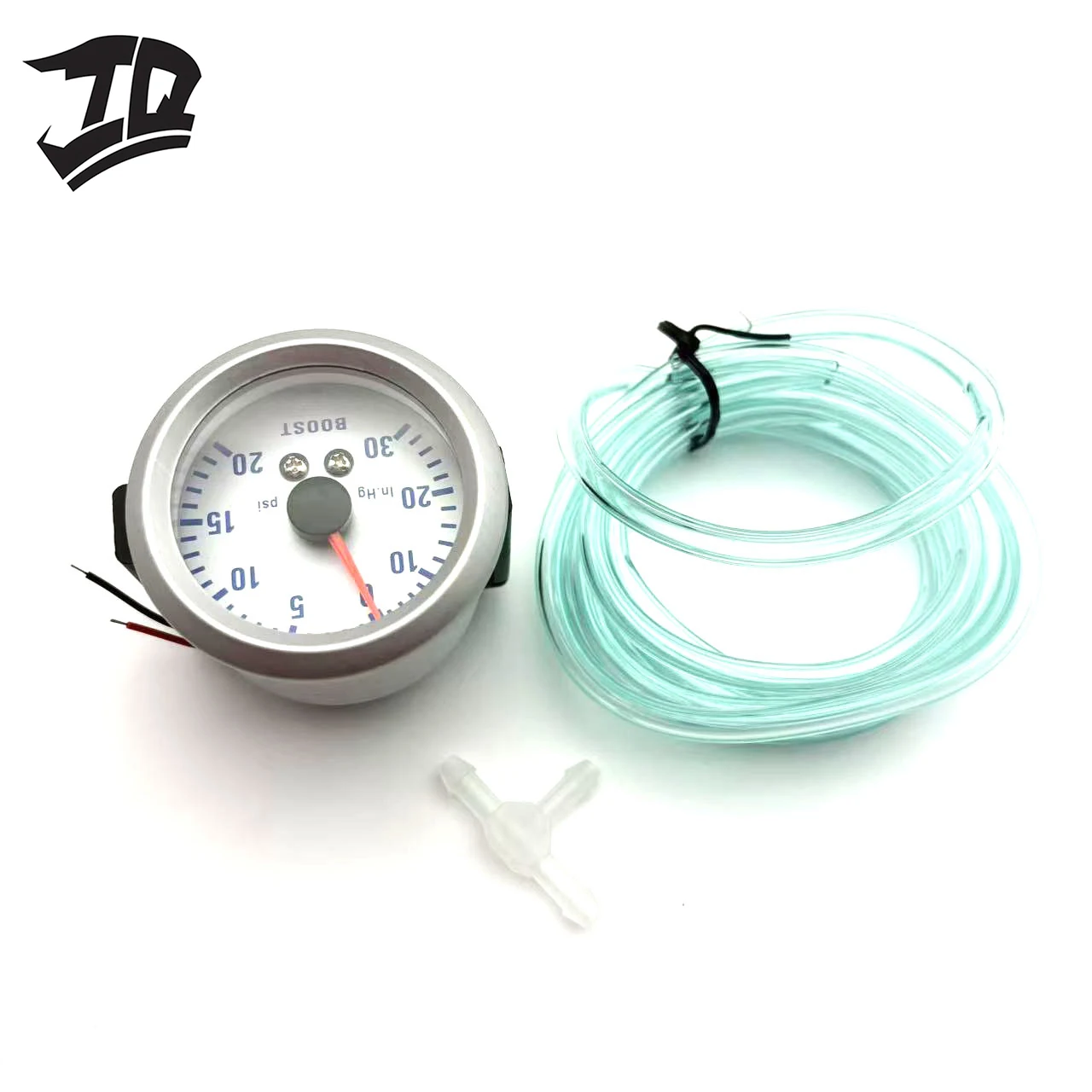 Universal 12V 52mm Turbo Boost Vacuum Pressure Gauge 0-20Psi 0-30in.Hg Auto Car Gauge with Sensor