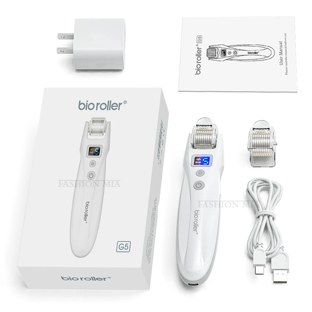 2023 Nieuwe Elektrische Micro Naald Ems Titanium Derma Roller Microneedling Haargroei Baard Groei Micro Huidige Trillingen Apparaat