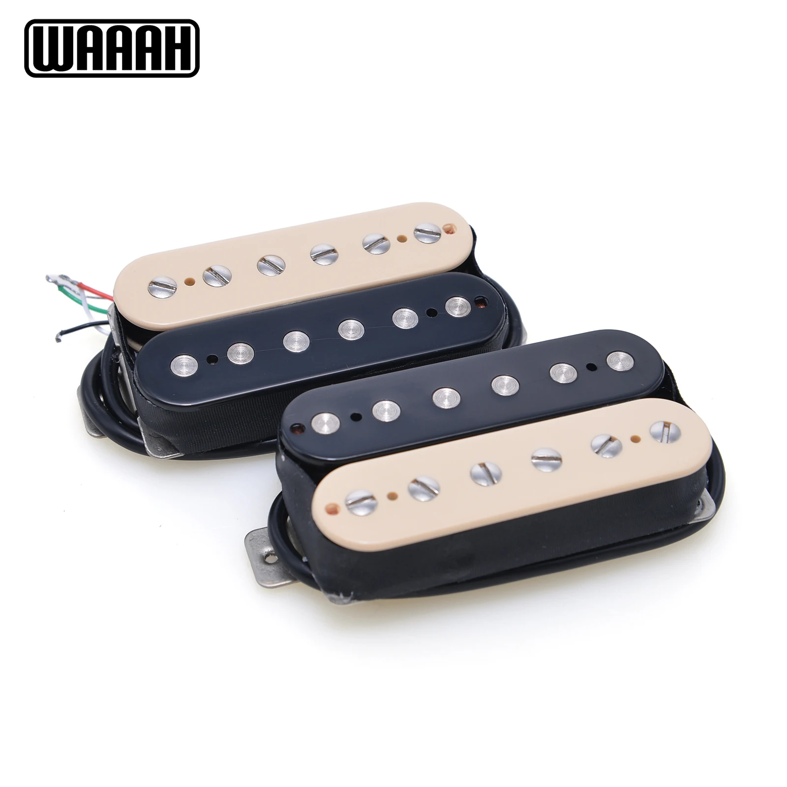 Pastilla Humbucker WAAH estilo GB Alnico II para puente, color negro, blanco y cebra, imán Alnico 2 para guitarra eléctrica, pastillas WAAH