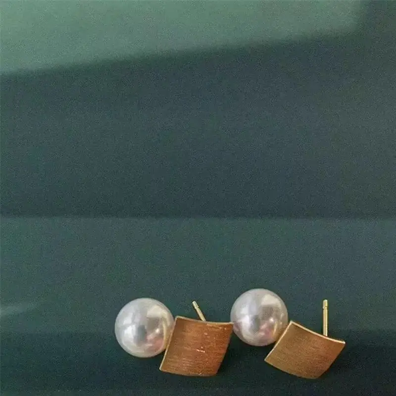 

Серьги из штампованного сплава с золотым покрытием и жемчугом 925, фурнитура для ювелирных изделий своими руками, принадлежности для рукоделия, серьги ручной работы, аксессуар без жемчуга