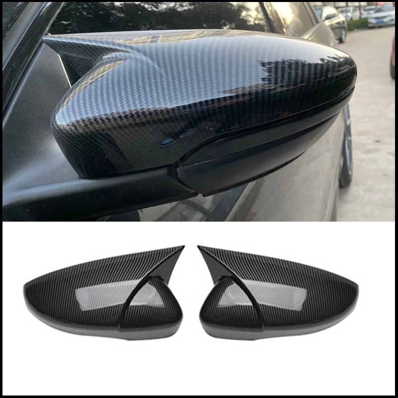 

Car Styling For VW Volkswagen Scirocco 2009-2018 Door Side Wing Rearview Mirror Cover Cap Trim With Horn Auto Accessory