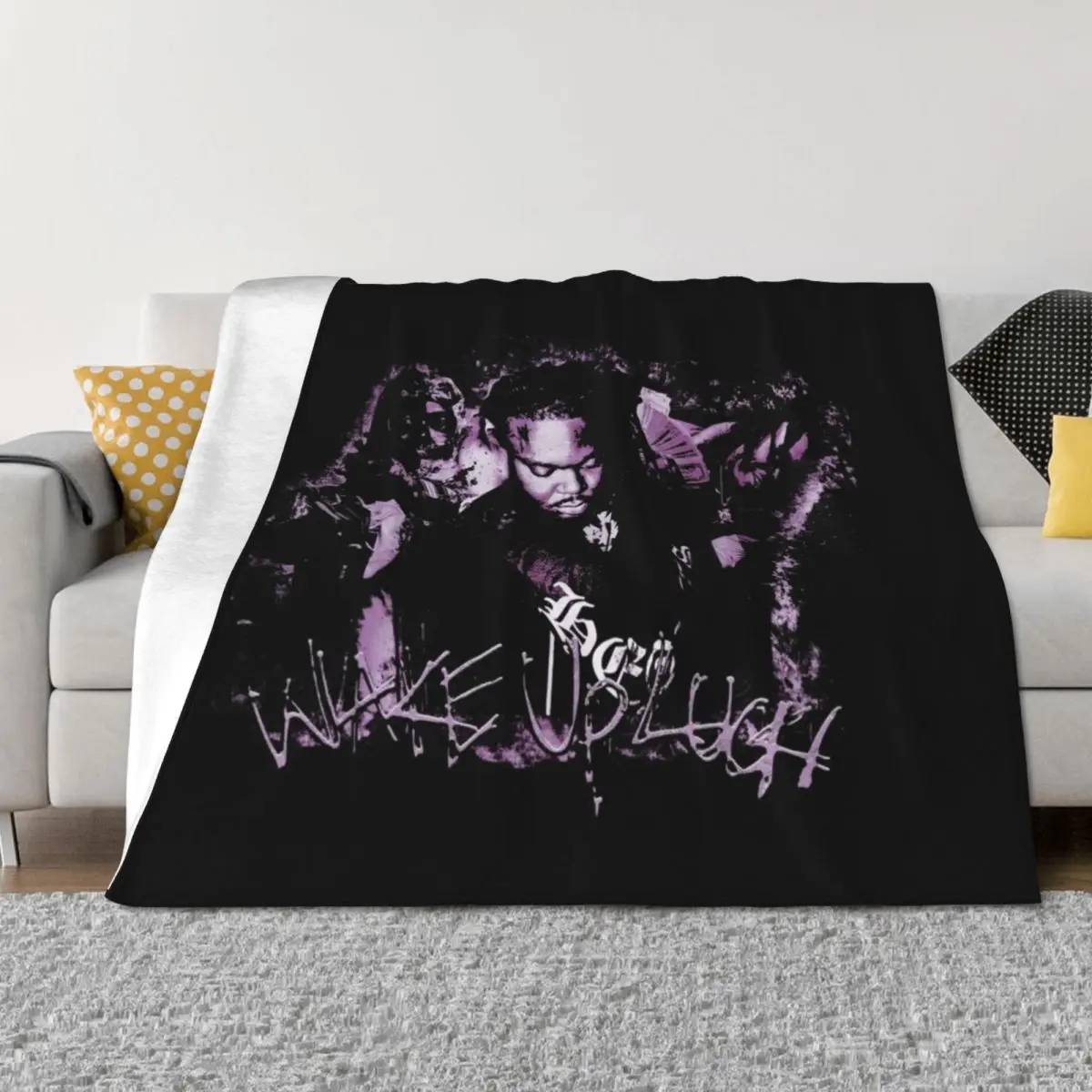 

Wake Up Lucki Throw Blanket Hair Shaggy blankets ands Multi-Purpose Blankets