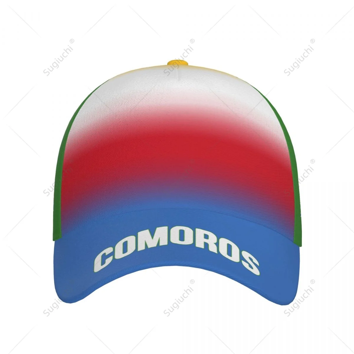 Unisex Baseball Cap Hat Comoros Flag Gradient Color 3D Printing for Tennis Outdoor Bike Bicycle Golf Baseball Sports Fans