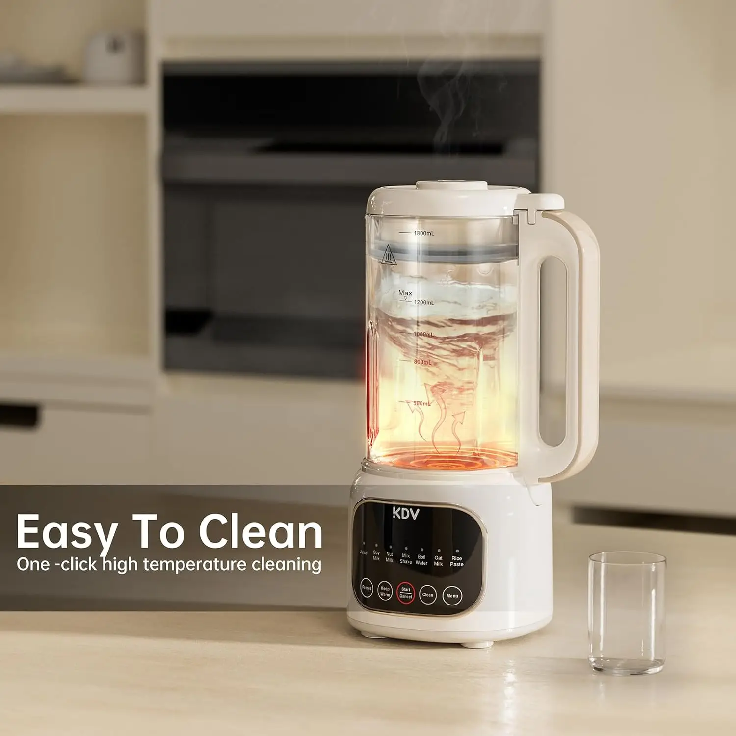 8 in 1 อัตโนมัตินมถั่วเครื่องทํา,40oz นมถั่วเหลืองเครื่องปั่นสําหรับอัลมอนด์,ข้าวโอ๊ต,มะพร้าว, พืช-จากการลงทุน & Non-Dairy Milks/Beve