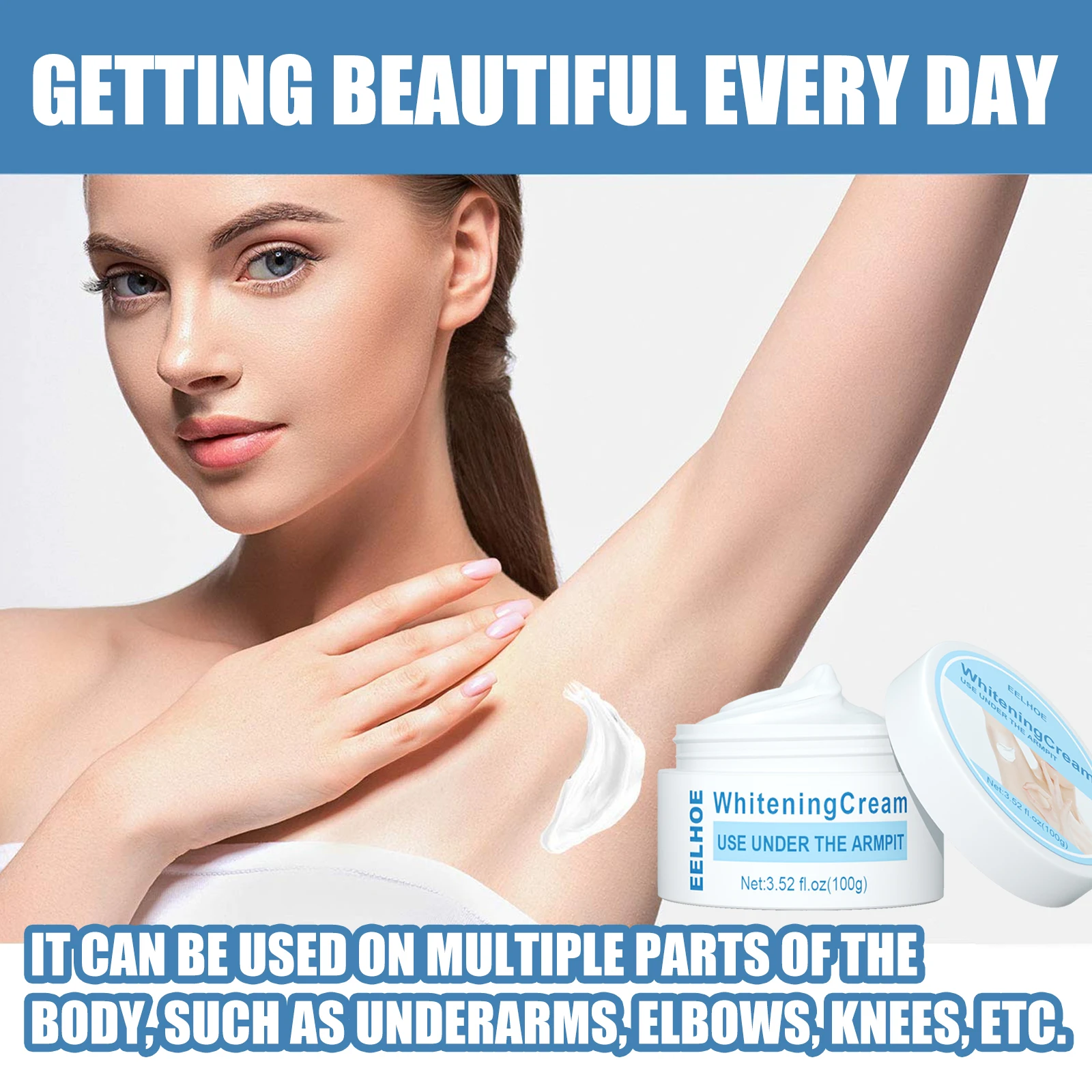 Neck Back Leg Elbow Refreshing and Smooth Removing Color Spots Nourishing Skin Underarm Whitening Cream