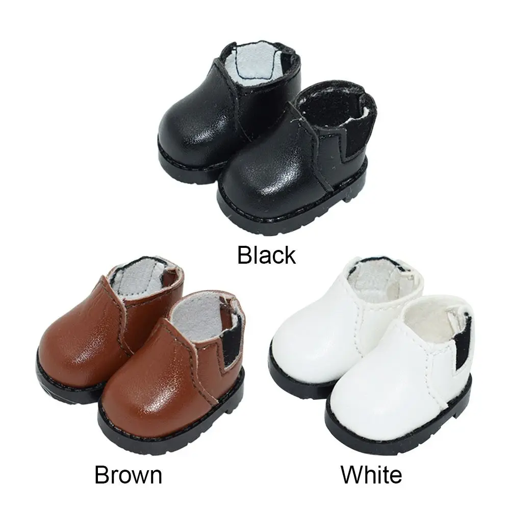 10cm/20cm Cotton Doll Leather Shoes Clothes Accessories Dolls Casual Wear Shoes Fashion Leather Boots DIY Doll Gift Toys image 3