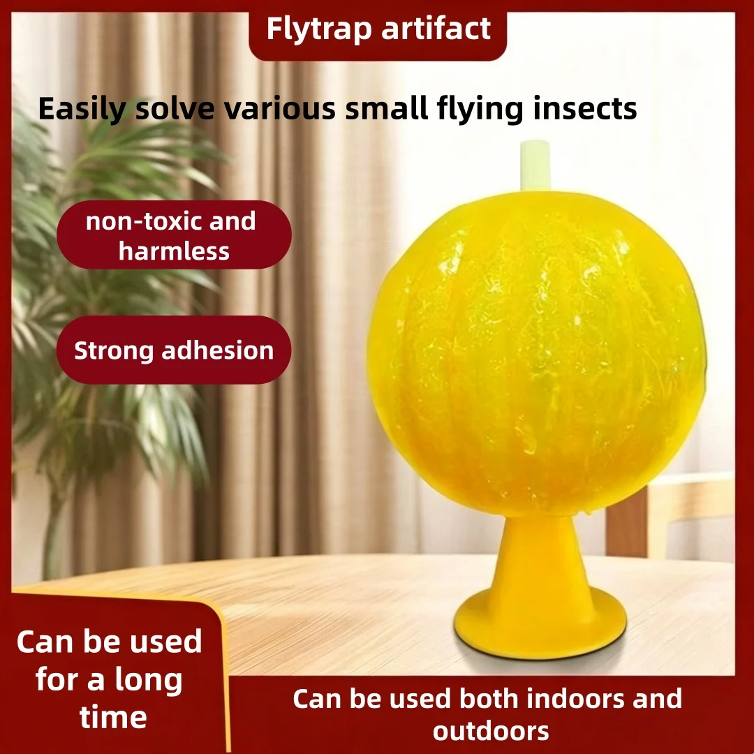 Trampa adhesiva para insectos voladores pequeños en interiores, atrapa insectos voladores, trampa para insectos voladores para fruterías, cocinas y balcones.