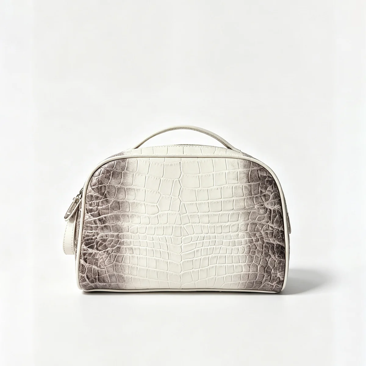 Echtleder-Kosmetiktasche mit Krokodil-Textur, Reise-Kosmetikbeutel, große Kapazität, Unisex-Organizer, mehrere Farben zur Auswahl. – Detail 11