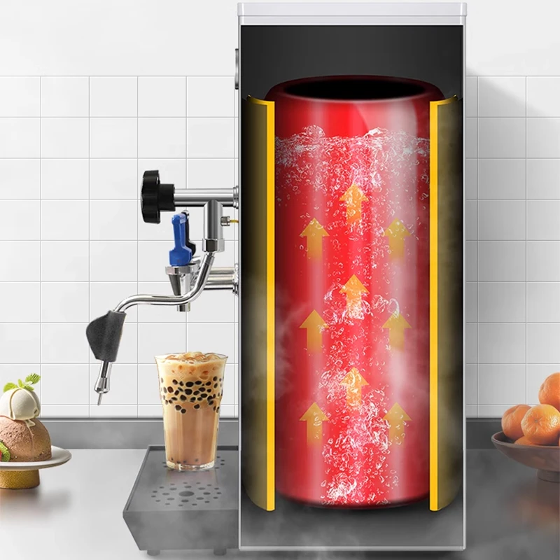 4700W Commercial Steam Milk Foam Machine Automatic Hot Water And Cold Water Machine Double Boiler Milk Foam Machine