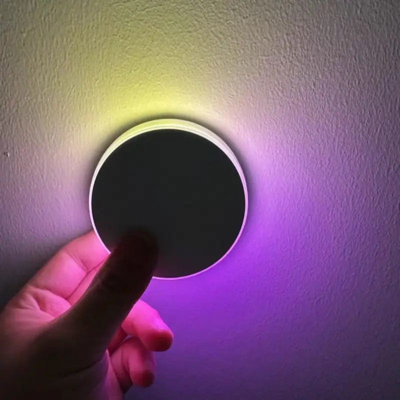 YEELIGHT مصباح ليلي استشعار الحركة ملون كشف الحركة مصباح ليلي مغناطيسي تشغيل تلقائي دائم وضعين إضاءة ديكور RGB منفذ Type-C - 3