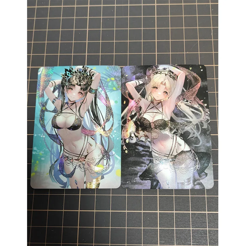 Personagens de Anime Bronzing Coleção Flash Card, Destino, Grande Ordem, Ishtar, Ereshkigal, Acg, Desenhos animados Brinquedos, Natal, Presente de aniversário