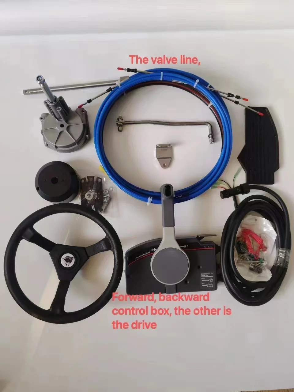 

Remote Control Boat Engine F25 F20 F15 T30 T40 Mechanical Steering Wheel Steering Line Control Box