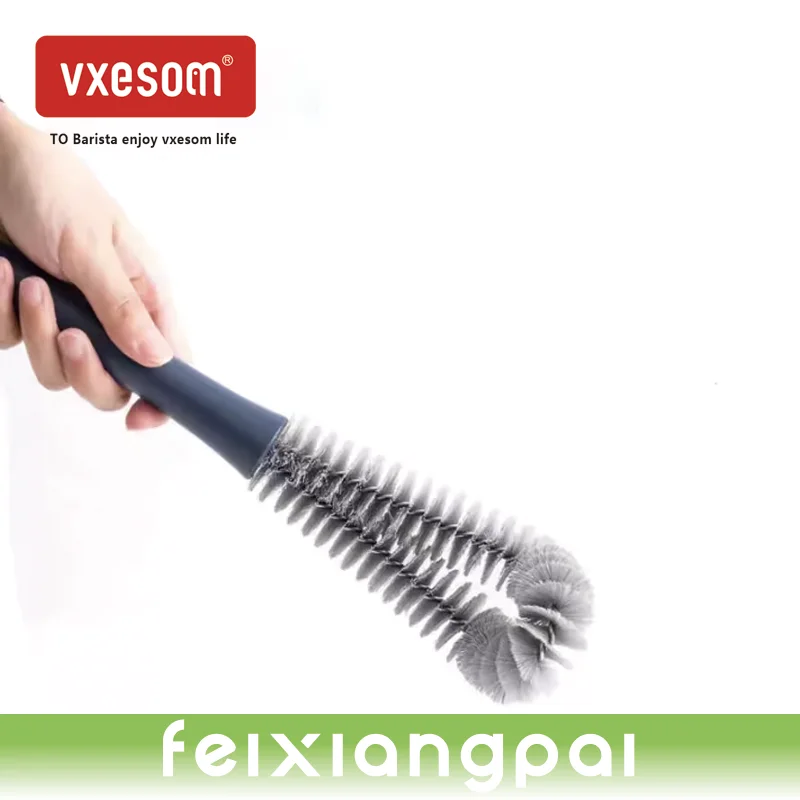 VXESOM Cup brush long handle household kitchen L-shaped cup brush nylon brush cleaning set washing cups and bottles