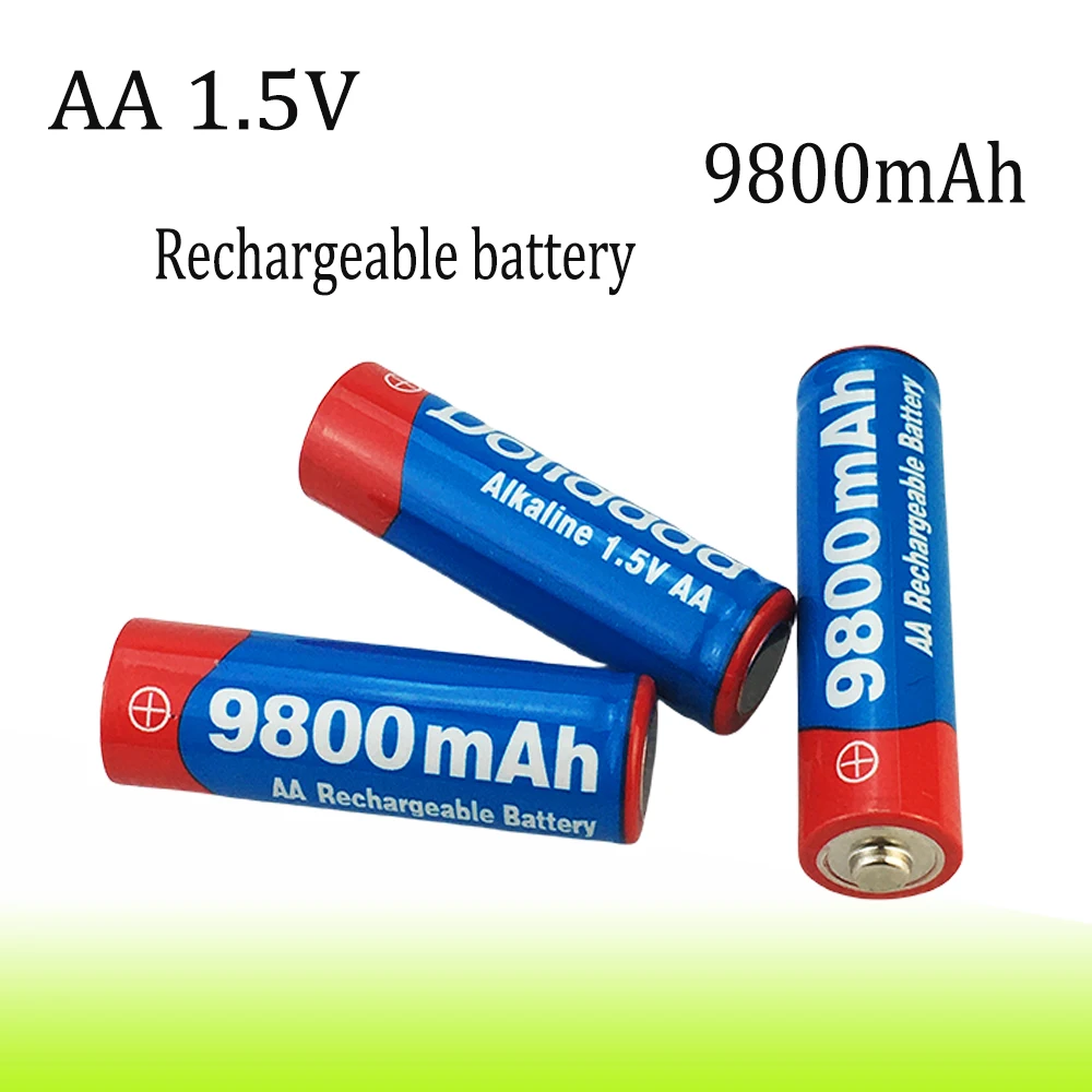 2024 New  AA 1.5V 9800mAh Rechargeable Battery Suitable For Clocks, Mice, Computers, Toys，Remote Control，Computer Eat