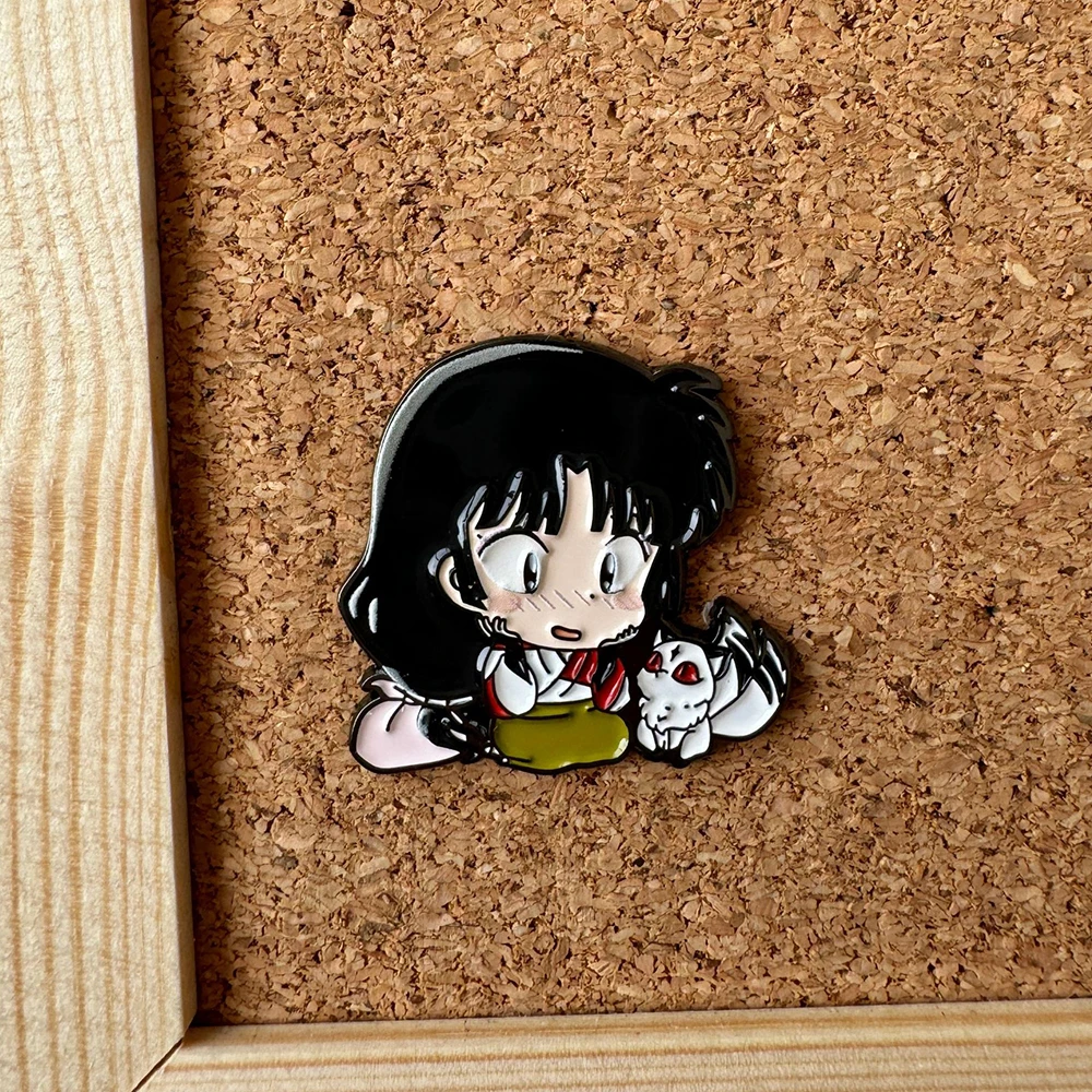 Japanese Anime Enamel Pin Fox Brooches for Women Lapel Pins Badges on Backpack Clothing Accessories Fashion Jewelry Fans Gift