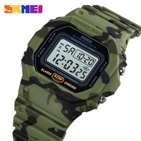 SKMEI 1628 reloj hombre Multifunctional Digital Sport Watch Men  2 Time Count Down Mens Wristwatches Fashion Retro Male Watches