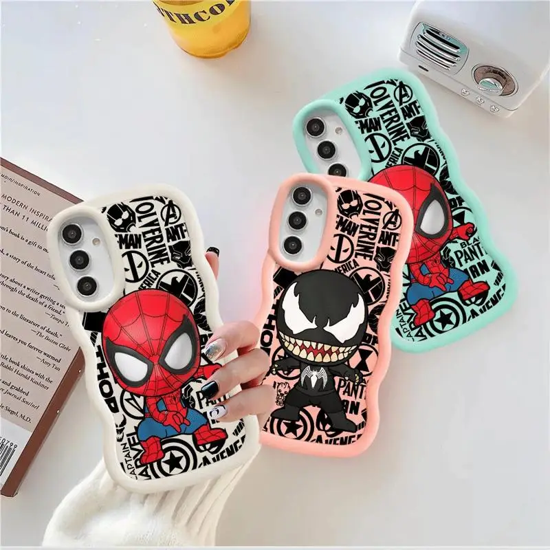 Marvel Sipider Man Venom Case for Samsung Galaxy A51 A21s A11 A05 A04e A03 A50 A14 A13 A15 A12 A20 A30 A50s A02 Silicone Shell