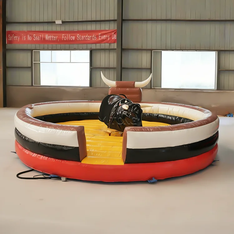 Ride Bull Bouncer Inflatable Mechanical Games Rodeo 16ft Large Outdoor Entertainment Equipment Adults Riding Machine
