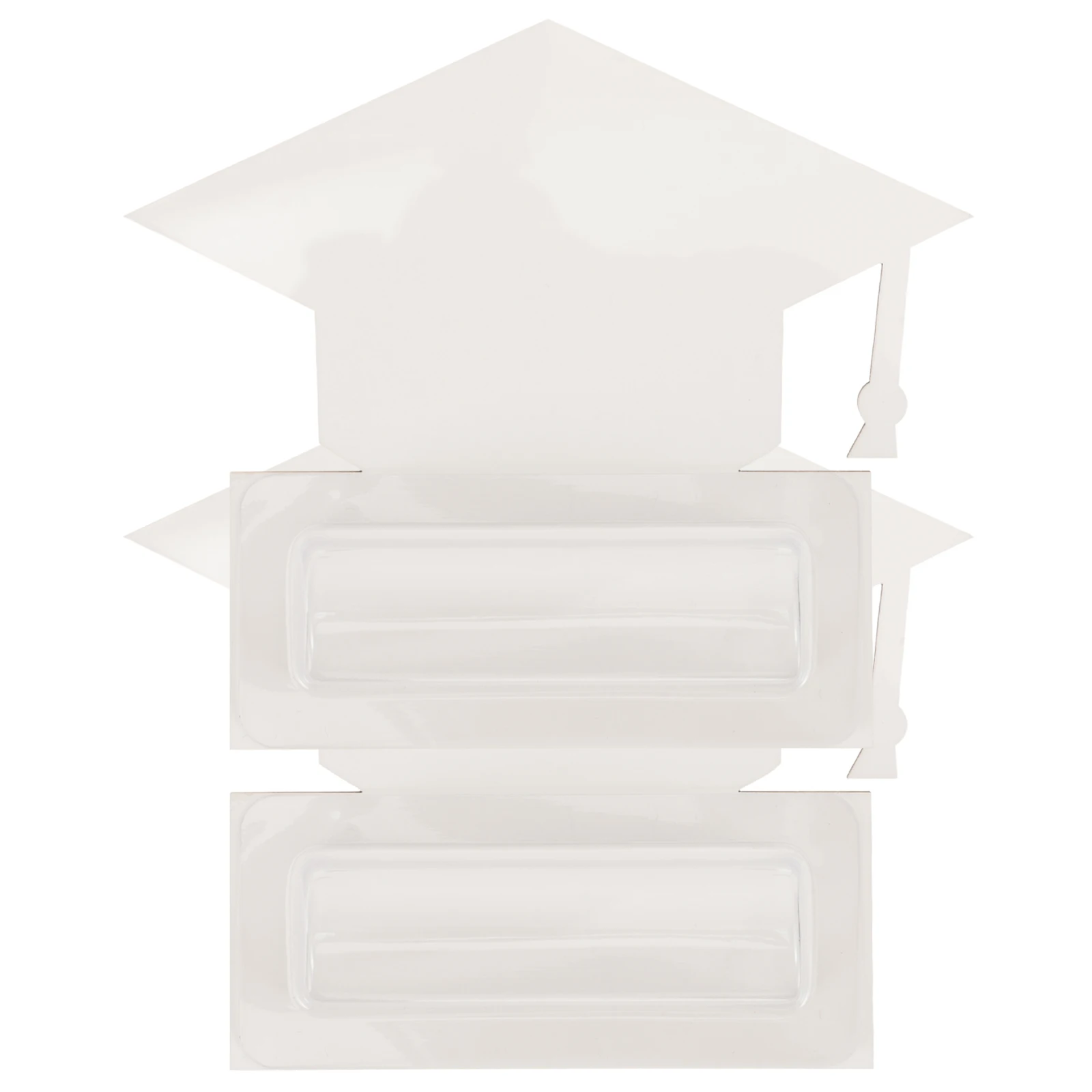 

2 шт. DoctorHatGiftCard Держатель для денег Выпускной Сублимационные банки DIYPlasticDomes ClearCashPouch карты ПрозрачныйLipBalmWindow