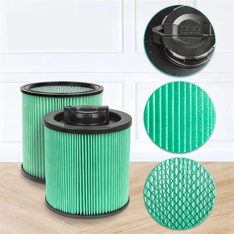 Lot de 2 filtres de rechange pour aspirateur DXVC6914, 6 à 16 gallons