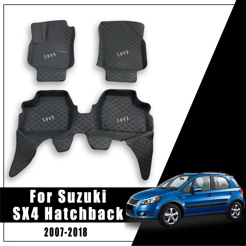 Dywaniki dla Suzuki SX4 Hatchback 2018 2017 2016 2015 2014 2013 2012 2011 2010 2009 2008 2007 samochodów maty podłogowe wnętrza stylizacji