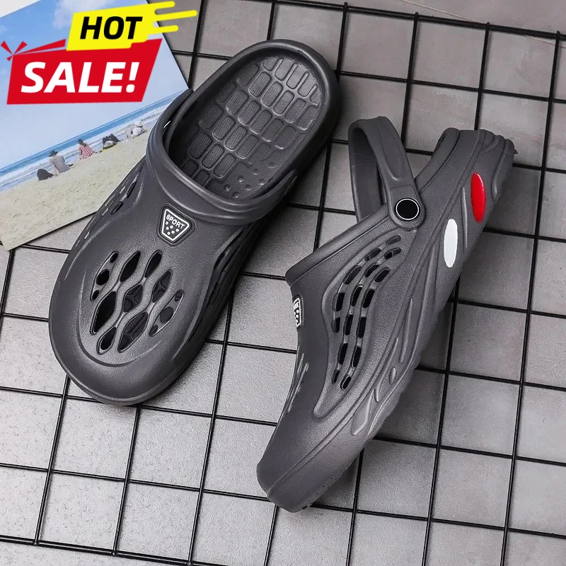 

Plus Size 47 48 49 Men Summer Clogs Sandals EVA Slippers Men and Women Garden Shoes Beach Sandals Couple's Outdoor House Slides