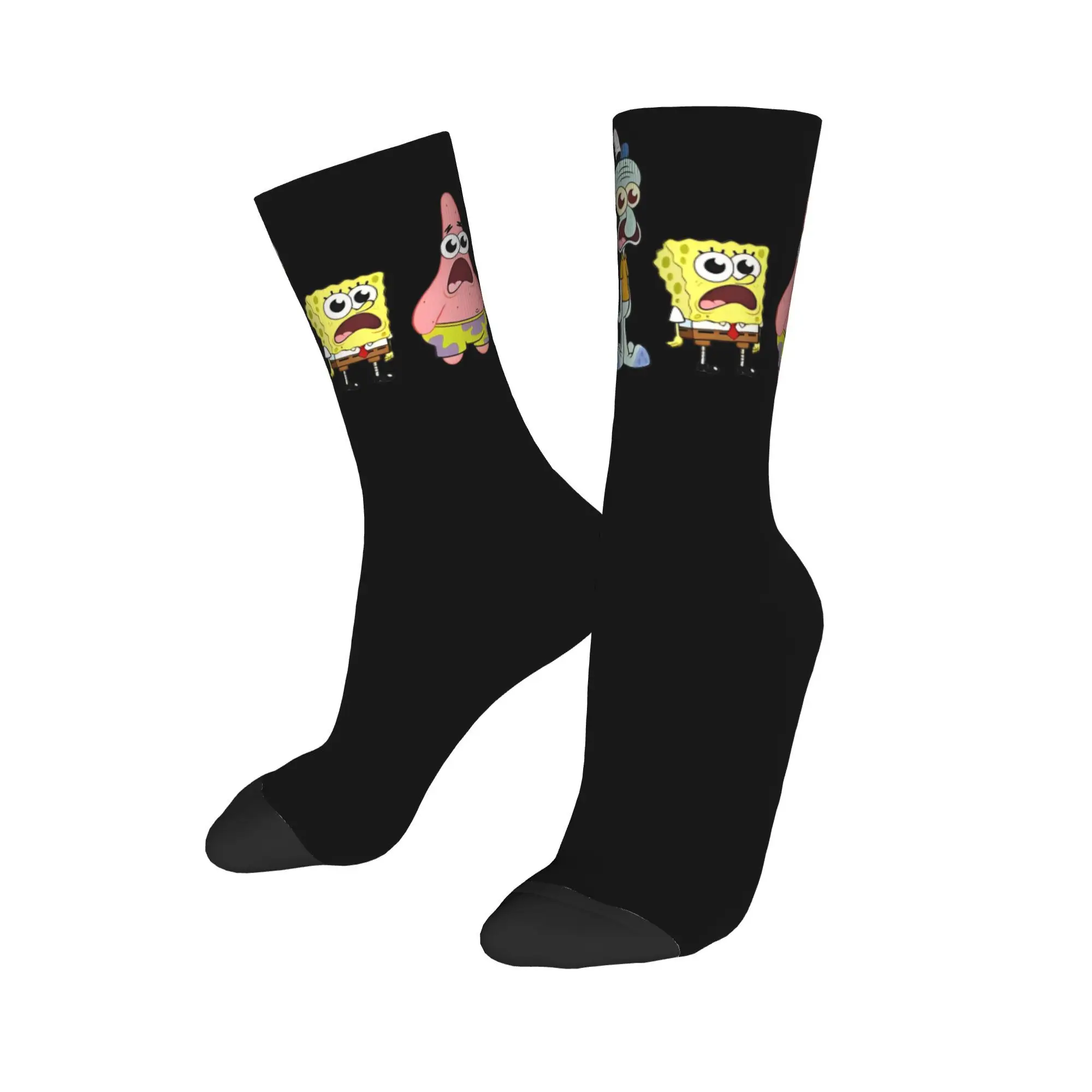 Unisex Cartoon S-Sponge bob Accessories Socks  Sweat Absorbing Socks Super Soft For Party Wear